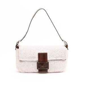 Auth FENDI BEADED BAGUETTE pink vintage luxury evening Shoulder Bag New Years 🎉